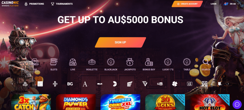 Casinonic casino site