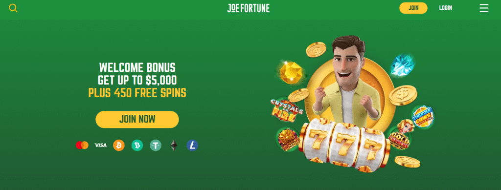 Joe Fortune casino platform