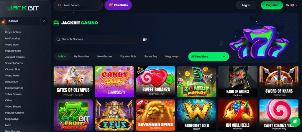 Jackbit XRP casino site